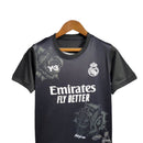Kit Infantil Real Madrid Edição especial 24/25 - Y-3 - Preto com desenhos de rosas