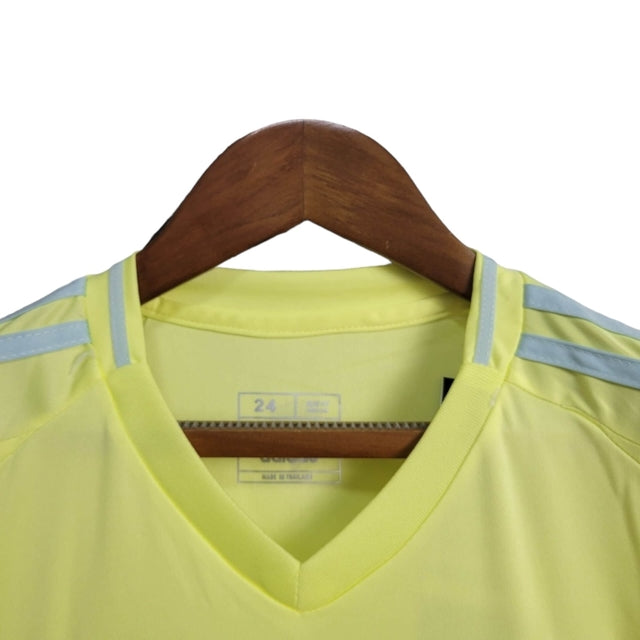 Kit Infantil Colombia II 24/25 - Adidas - Amarelo com detalhes em cinza e vermelho