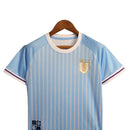 Kit Infantil Seleção do Uruguai I 24/25 - Azul e branco
