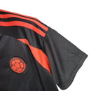Camisa Seleção da Colômbia II 24/25 -  Adidas Feminina - Preta com detalhes em laranja
