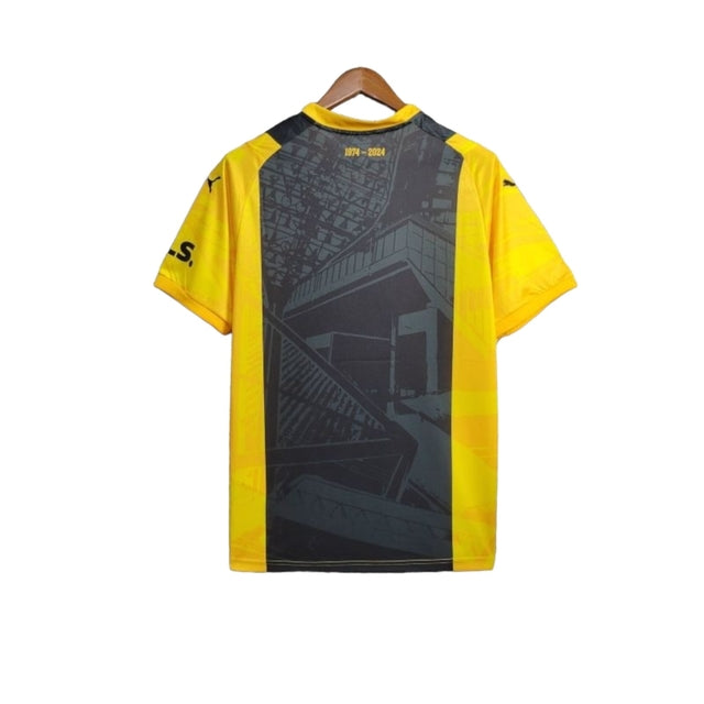 Camisa Borussia Dortmund Edição especial 50 Anos 24/25 - Torcedor Puma Masculina - Preta e amarela
