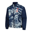 Jaqueta Corta-Vento Dupla Face Bayern de Munique Pré-jogo 23/24 - Masculina Adidas - Azul com detalhes em branco