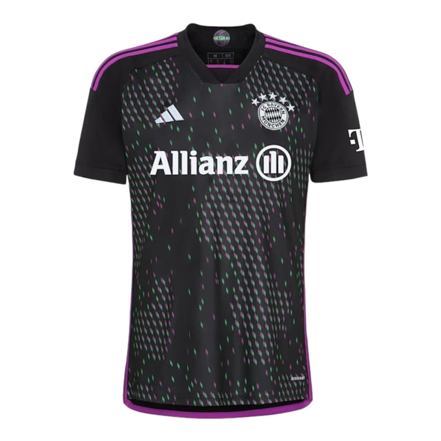 Camisa Bayern de Munique II 23/24 -  Adidas Feminina - Preta com detalhes em branco e roxo