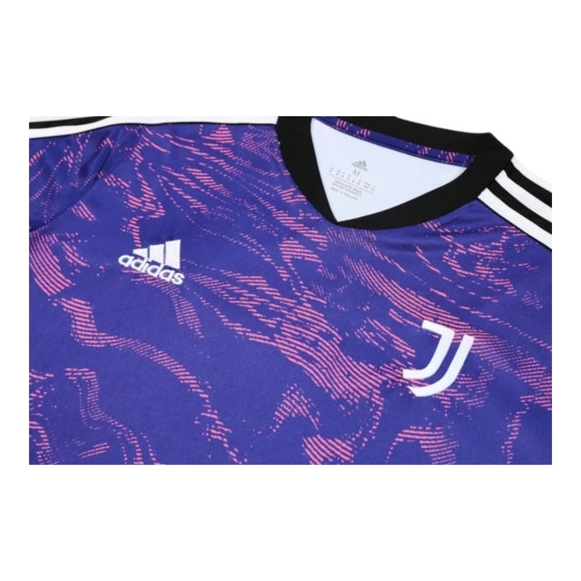 Kit Treino adulto - Camisa e Shorts - Juventus Adidas 23/24 - Roxo e preto