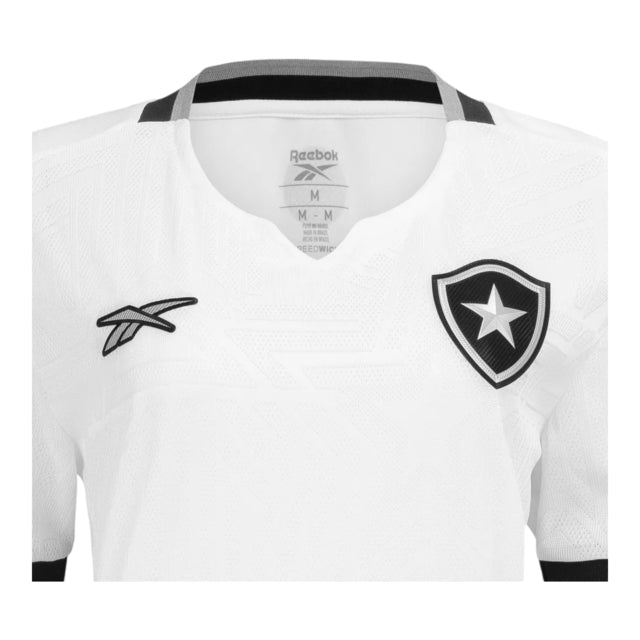 Camisa Botafogo III 24/25 -  Reebok Feminina - Branca com detalhes em preto