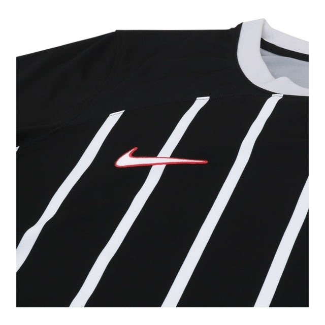 Camisa Corinthians II 23/24 - Torcedor Nike Masculina - Preta com detalhes listras brancas