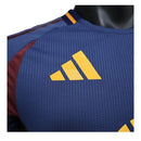 Camisa Roma III 24/25 - Jogador Adidas Masculina - Azul com detalhes em amarelo e vermelho