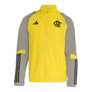 Jaqueta Corta-Vento Flamengo 24/25 - Masculina Adidas - Amarela e cinza com detalhes em preto