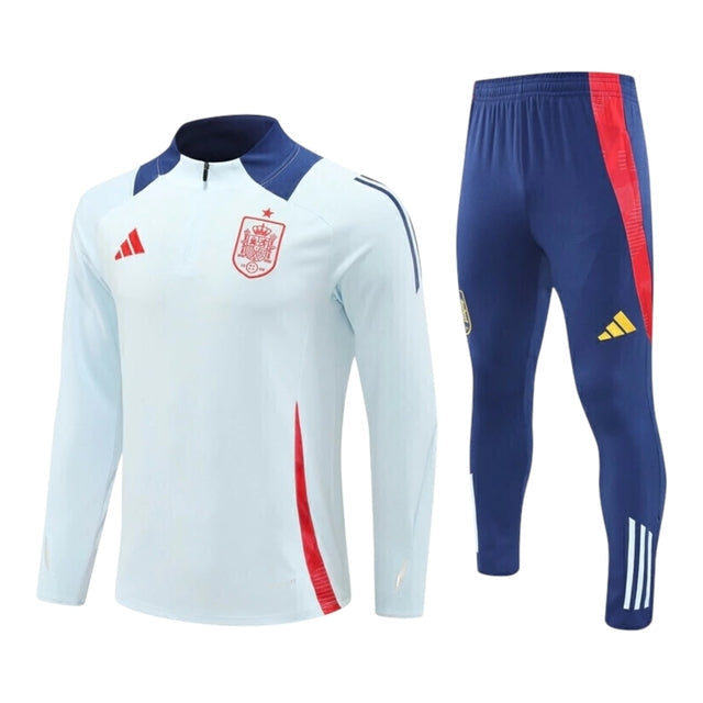 Conjunto Seleção Espanha Treino 24/25 - Masculino Nike - Azul com detalhes em vermelho