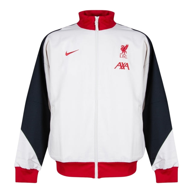 Jaqueta Corta-Vento Liverpool I 24/25 - Masculina Nike - Bege com detalhes em vermelho e preto