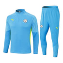 Conjunto Manchester City 24/25 - Masculino Puma - Azul com detalhes em verde