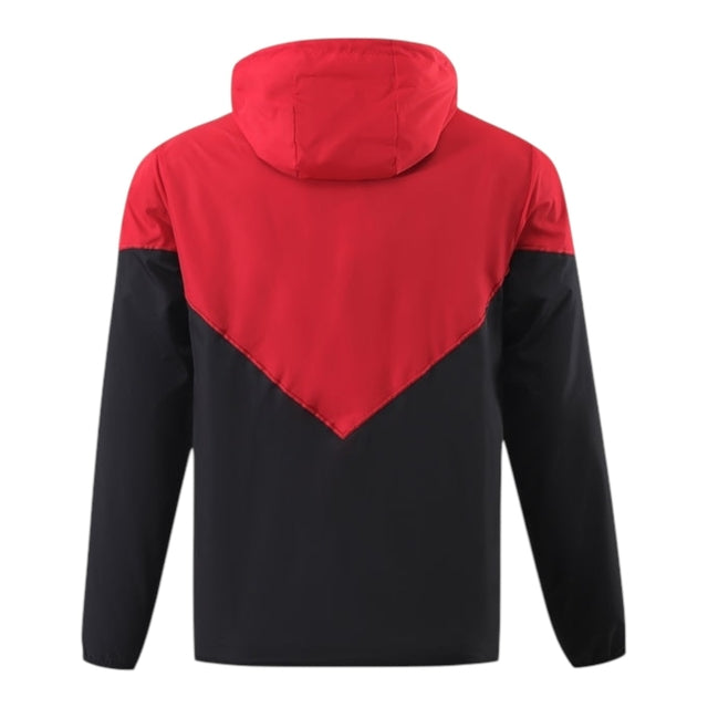 Jaqueta Corta-Vento Manchester United 24/25 - Masculino Adidas - Vermelha e preta