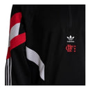 Jaqueta Corta-Vento Flamengo 24/25 - Masculina Adidas - Preta com detalhes em vermelho e branco