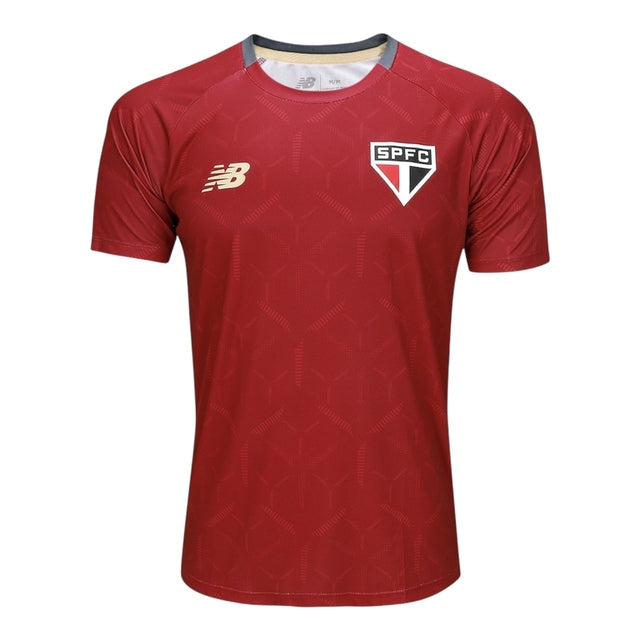 Camisa São Paulo Treino 25/26 - Torcedor New Balance Masculina - Vermelha