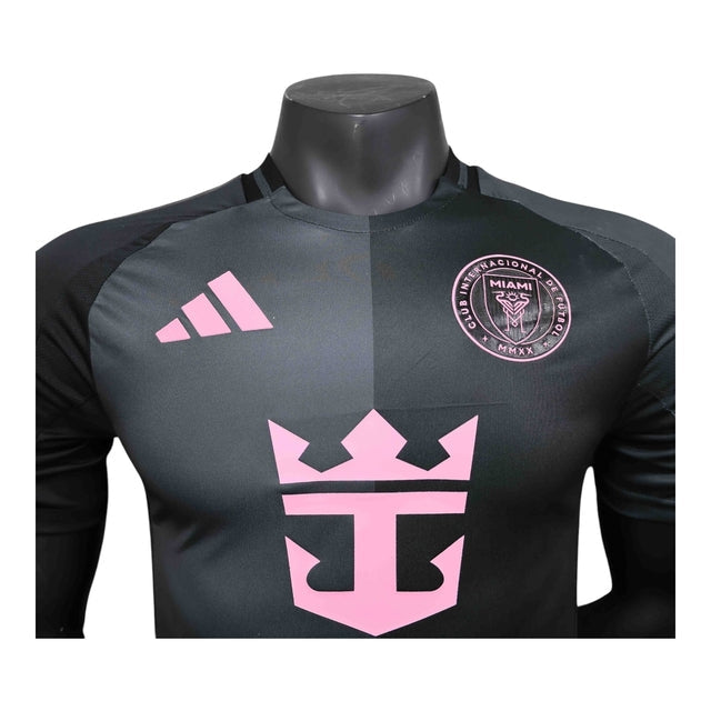 Camisa Inter Miami II 25/26 - Jogador Adidas Masculina - Preta com detalhes em rosa