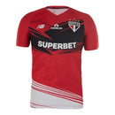 Camisa São Paulo Goleiro 25/26 - Torcedor New Balance Masculina - Vermelha com detalhes em preto e branco
