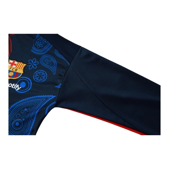 Conjunto Barcelona Treino 25/26 - Masculino Nike - Azul com detalhes em vermelho