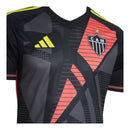 Camisa Atlético Mineiro Goleiro 25/26 - Torcedor Adidas Masculina - Preta com detalhes em amarelo e laranja