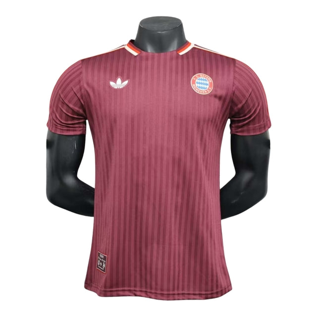 Camisa Bayern de Munique Edição especial Icon 25/26 - Jogador Adidas Masculina - Vinho