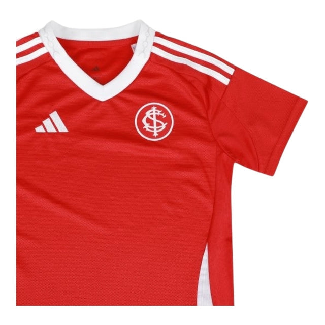 Camisa Internacional I 25/26 -  Adidas Feminina - Vermelha com detalhes em branco