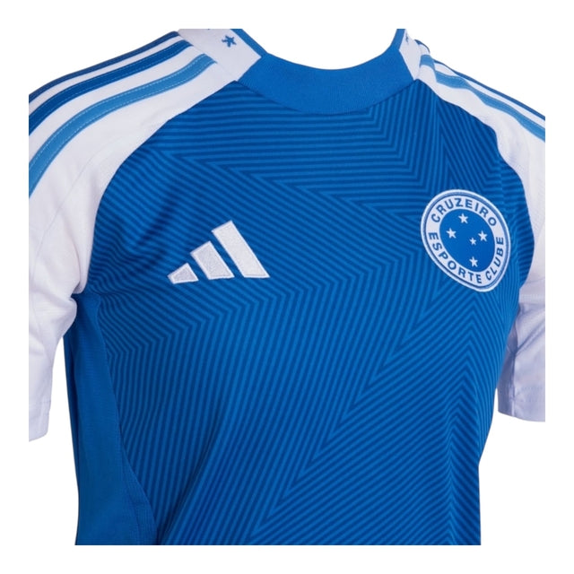 Camisa Cruzeiro I 25/26 -  Adidas Feminina - Azul e branca