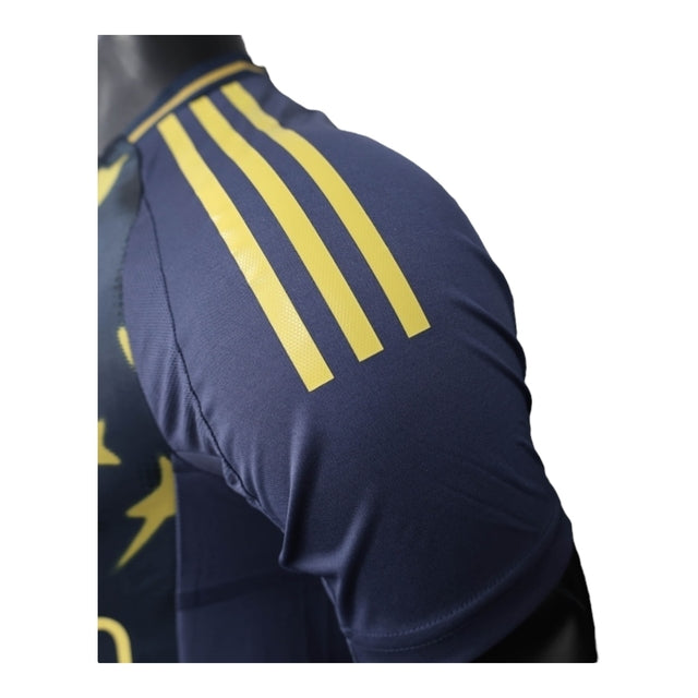 Camisa Boca Juniors III 25/26 - Jogador Adidas Masculina - Azul com detalhes em amarelo