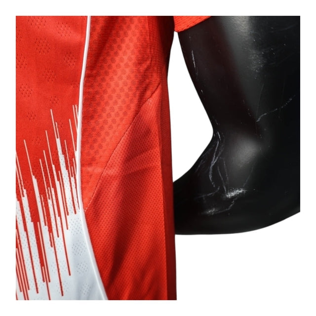 Camisa Bayern de Munique I 25/26 - Jogador Adidas Masculina - Vermelha com detalhes em branco