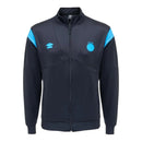 Jaqueta Corta-Vento Grêmio 25/26 - Masculina Umbro - Cinza com detalhes em azul