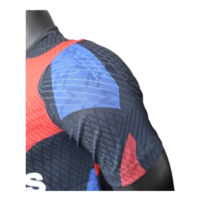 Camisa Manchester United Treino 25/26 - Jogador Adidas Masculina - Azul com detalhes em vermelho