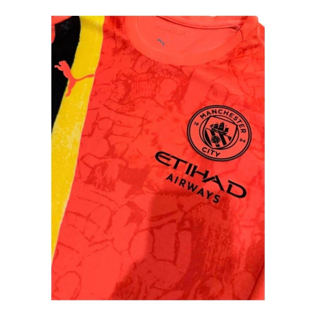 Camisa Manchester City Edição especial Mundial de Clubes Goleiro II 25/26 - Jogador Puma Masculina - Laranja