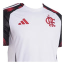 Camisa Flamengo II 25/26 -  Adidas Feminina - Branca com detalhes em vermelho e preto