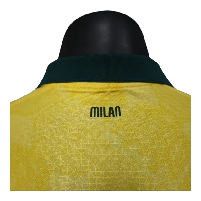 Camisa AC Milan III 25/26 - Jogador Puma Masculina - Amarela com detalhes em verde