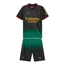Kit infantil AC Milan Edição especial 25/26 - Puma - Preto com detalhes em verde