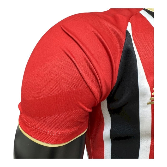 Camisa São Paulo II 25/26 - Jogador New Balance Masculina - Vermelha e preta
