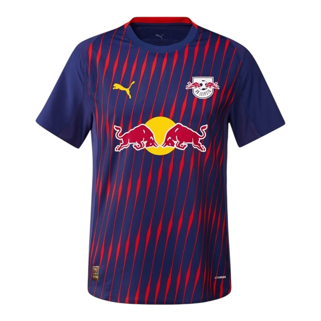 Camisa Red Bull Leipzig II 25/26 - Torcedor Puma Masculina - Azul com detalhes em vermelho