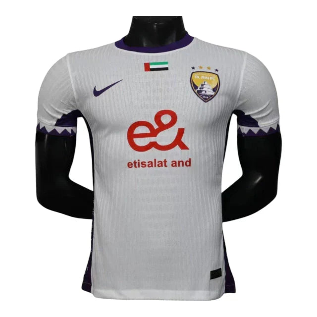 Camisa Al Ain Edição especial Mundial de Clubes II 25/26 - Jogador Nike Masculina - Branca e roxa