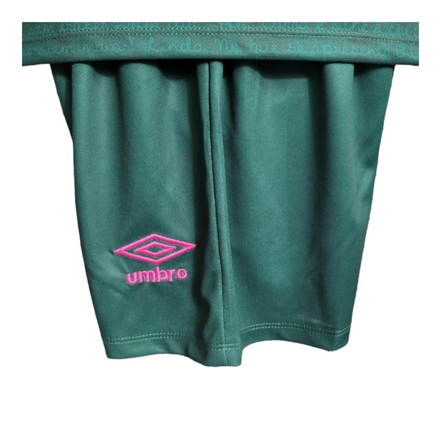 Kit Infantil Fluminense III 23/24 - Umbro - Verde com detalhes em rosa