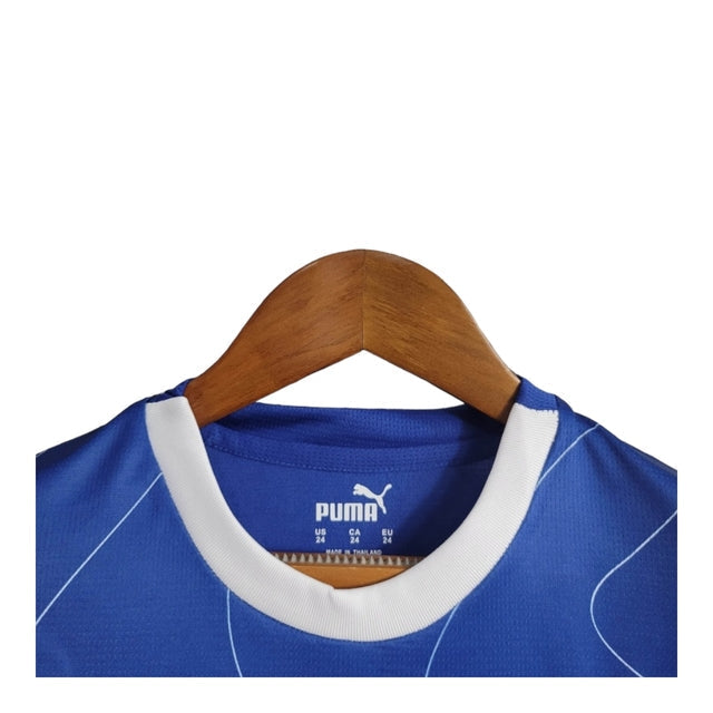 Kit Infantil Marseille II 23/24 - Puma - Azul com detalhes em branco