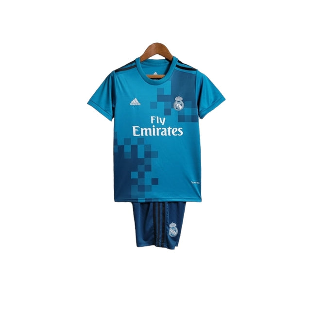 Kit Infantil Real Madrid II 23/24 - Adidas - Azul com detalhes em branco