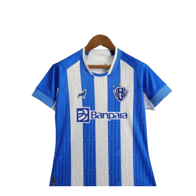 Camisa Paysandu I 24/25 -  Lobo Feminina - Branca com listra azul