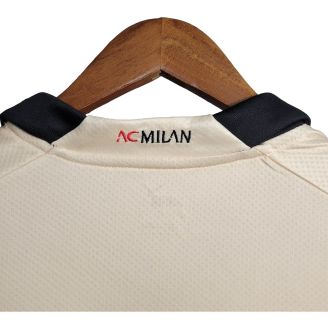 Camisa AC Milan Edição especial Goleiro 23/24 - Torcedor Puma Masculina - Bege com detalhes em preto