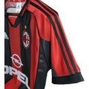Camisa Retrô AC Milan I 1998/1999 - Masculina Adidas - Vermelha e preta
