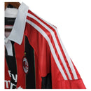 Camisa Retrô AC Milan I 2012/2013 - Masculina Adidas - Vermelha e preta com detalhes em branco e verde