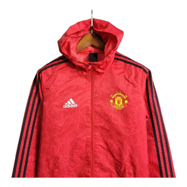 Jaqueta Corta-Vento Manchester United 23/24 - Masculina Adidas - Vermelha
