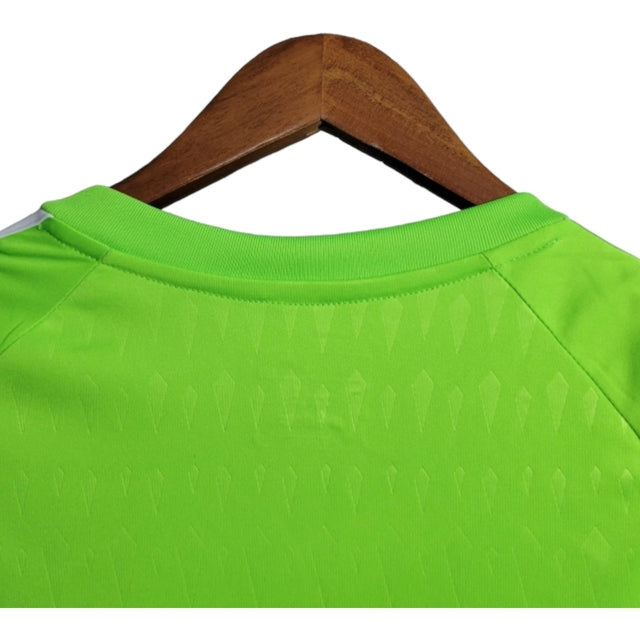Camisa Manchester United Goleiro 23/24 - Torcedor Adidas Masculina - Verde com detalhes em branco e preto
