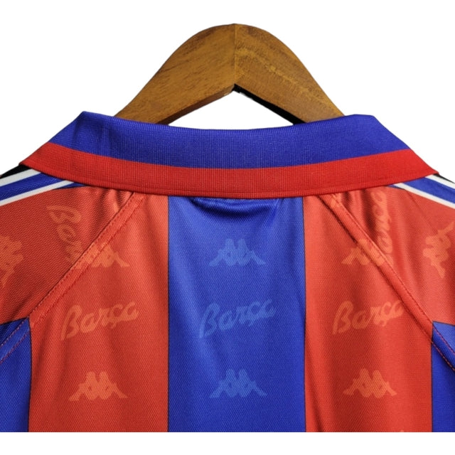 Camisa Retrô Barcelona I 96/97 - Masculina Kappa - Azul e vermelha