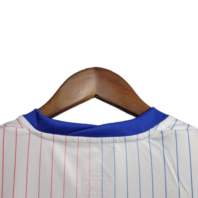 Camisa Seleção da França II 24/25 -  Nike Feminina - Branca com detalhes em azul e vermelho