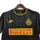 Camisa Retrô Inter de Milão II 1919/1920 - Masculina Nike - Preta com detalhes em cinza e amarelo