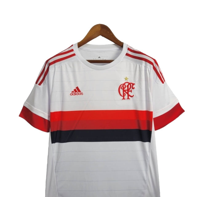Camisa Retrô Flamengo II 2015/2016 - Masculina Adidas - Branca com detalhes em vermelho