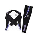 Conjunto Seleção Alemanha Treino 23/24 - Masculino Adidas - Branco com detalhes em preto e roxo